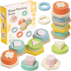 Montessori stolp za razvrščanje oblik in barv CLASSIC WORLD