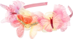 Souza naglavni trak Lilyanne s cvetovi in metulji