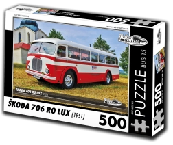 Sestavljanka retro avtomobili – avtobus Škoda 706 RO Lux (1951) 500 koščkov