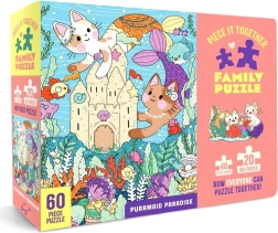 Družinski puzzle Purrmaid Paradise 60 kosov – Chronicle Books
