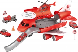 Gasilna letalska postaja z vozili in helikopterjem