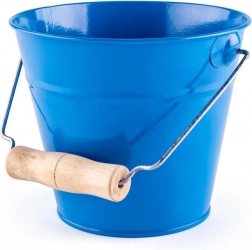 Woody vrtno vedro modro kovinsko