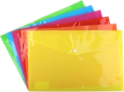 Snap button folder C4 33 × 23.5 cm with name tag
