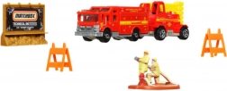 Matchbox Adventure Pack MBX Fire Rescue – gasilski komplet z vozili in dodatki