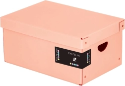 Velika lamino škatla PASTELINI v marelični barvi