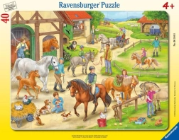 Sestavljanka Konjska kmetija Ravensburger 40 koščkov