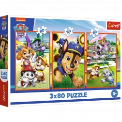 Sestavljanka 3x80 Pasja ekipa Paw Patrol