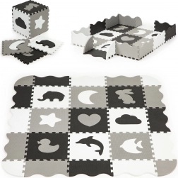 Pena preproga ECOTOYS z ograjo in bazenom iz 25 delov