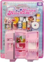 Doll Accessories – Refrigerator with Kitchen Supplies