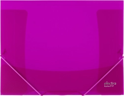 Mapa z elastiko Electra roza A4