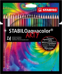 Set akvarelnih barvic Stabilo Aquacolor Arty 24 kos