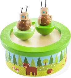 Lesena glasbena skrinjica BIGJIGS TOYS woodland