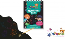 Postrgalni barviti listi za zapiske 10×14 cm, 10 kos