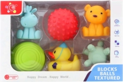 Set gumijastih vodnih igrač za dojenčke – 6 kos