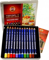 Koh-I-Noor Triokotni barvice Triocolor 12 kosov
