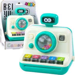 Interaktivni fotoaparat Piano Ropotuljica Luči Zvoki Bela Zelena