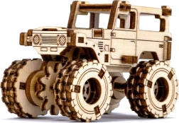 Lesena 3D sestavljanka – model monster trucka, navdihnjen z TOYOTO FJ40