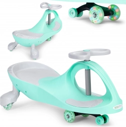 Odrivnik wiggle car z LED kolesi, zelen ECOTOYS