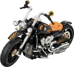 Black Motorcycle Building Set, 455 Pieces