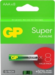 Alkalne baterije AAA GP Super 8 kos