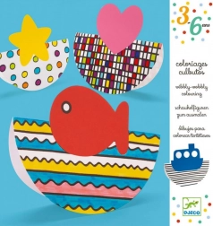 Djeco 3D zibajoče pobarvanke za otroke