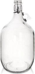 Steklen demižon s sponko 5 l