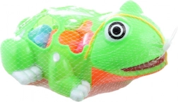 Vstavljanka žaba s plastičnimi oblikami