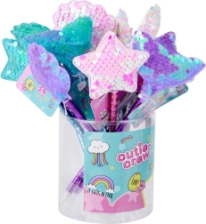 Svetleča svinčnika z bleščicami mermaid