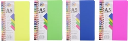 Spiralni črtani zvezek A5, 100 strani