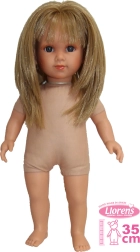 Llorens Elena realistična punčka z mehkim tekstilnim telesom 35 cm