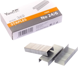 Staples for stapler 24/6 YANDA 1000 pcs