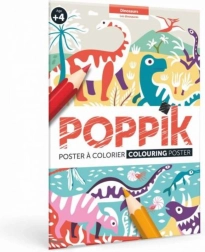 Plakat za barvanje Dinozavri