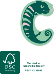 Majhna noga lesena črka C