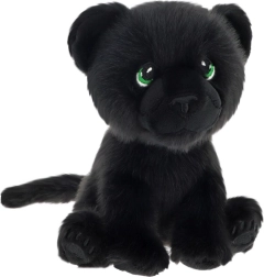 Plišasti panter Keeleco iz recikliranih materialov, 14 cm