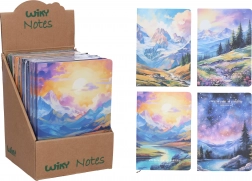 Črtast notes 21 × 14,5 cm – Krajina, 80 strani