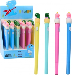 Svetleče dinozavrovo pero z LED osvetlitvijo in pokrovčkom