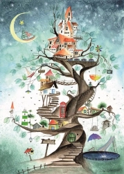 Sestavljanka pravljica o drevesu 1000 koščkov magnolia