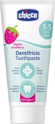 Chicco otroška zobna pasta z okusom jagode in fluoridom 50 ml