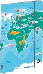 Škatla za zvezke A5 z motivom zemljevidov