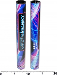 Svetleči zapestnice – komplet 24 kosov v tubi