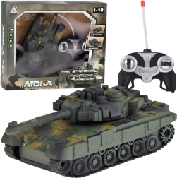 RC tank z vrtljivo kupolo, lučmi in realističnimi zvoki