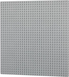 L-W Toys osnovna gradbena plošča 32×32 svetlo siva