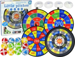 Otroški komplet tarč s fračami 36 cm in žogicami z ježkom