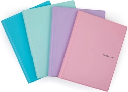 Blok s spiralo A5 Pastelini s plastično oblogo