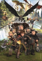 Clementoni sestavljanka Kako izuriti zmaja: Jezdeci iz Blpa 180 kosov