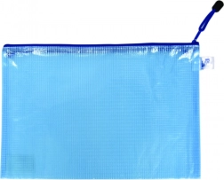 Obal z zadrgo A4 moder, mrežast