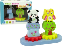 Leseni živalski sortirnik Sova Panda z Zobniki