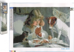 Diamantno slikanje Pričakovanje 30 × 40 cm