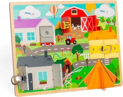 Motorična deska vsakdanjih spretnosti BIGJIGS TOYS