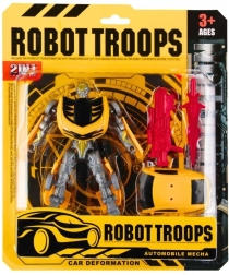 Transformirajoči robot z dodatki za otroke